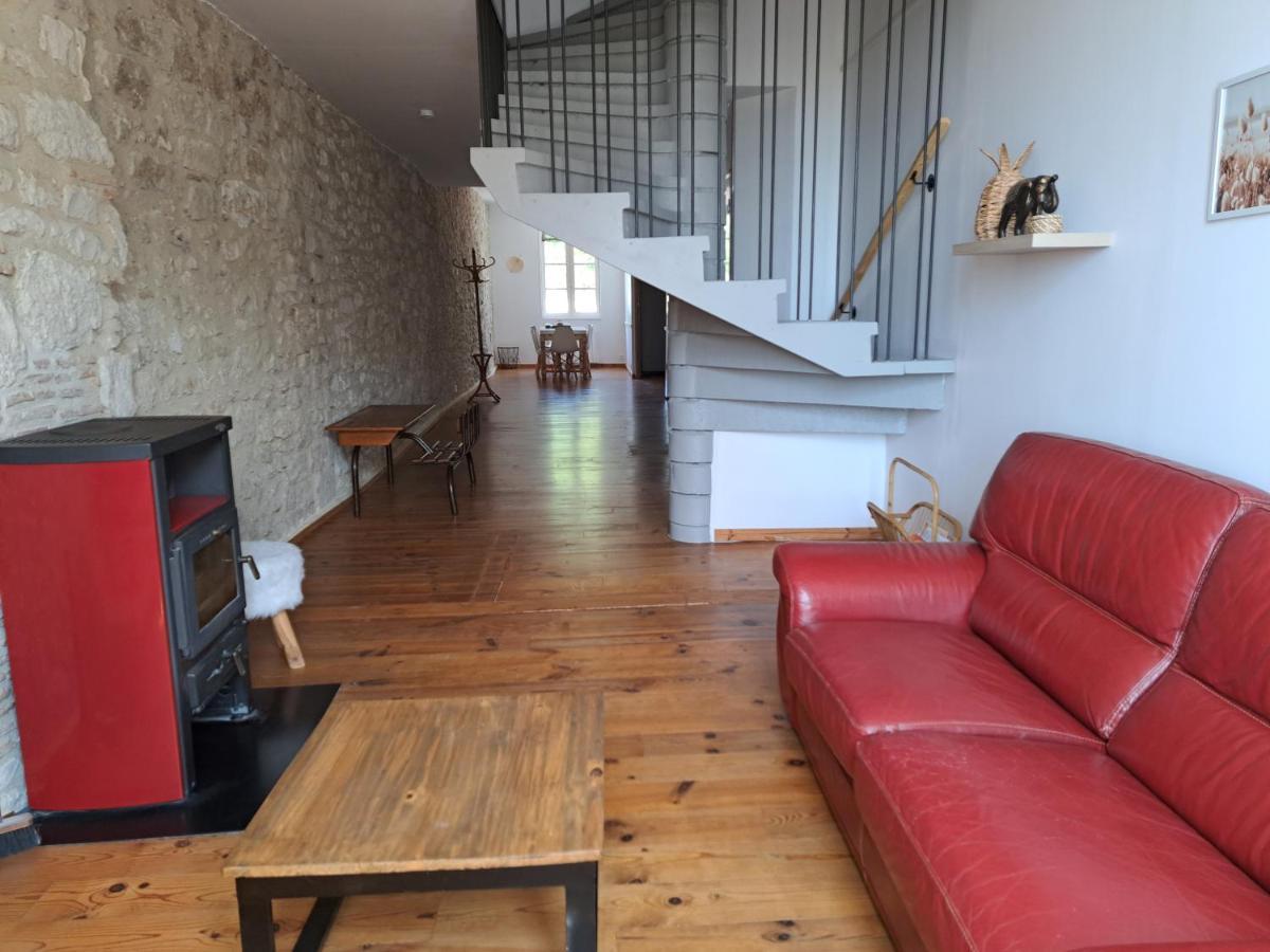 Maison De Charme Spacieuse, Terrasse Et Vue Sur La Place Monflanquin Dış mekan fotoğraf